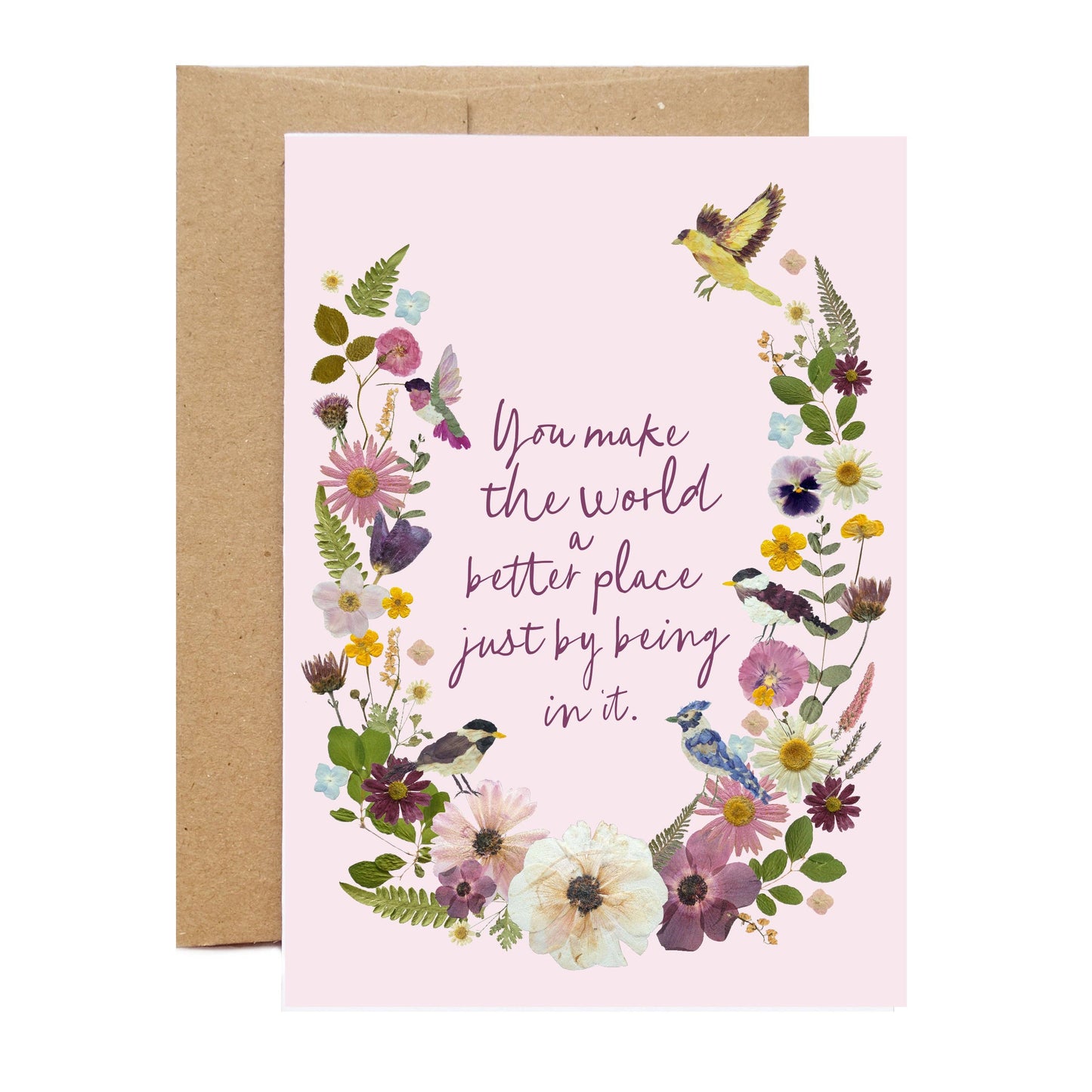 You Make The World A Better Place, Large Card