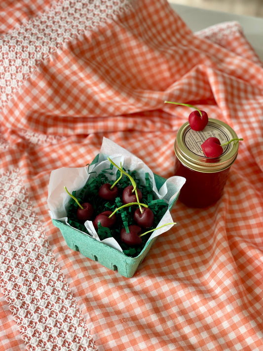 6 x Cherry Beeswax Birthday Celebration Candles