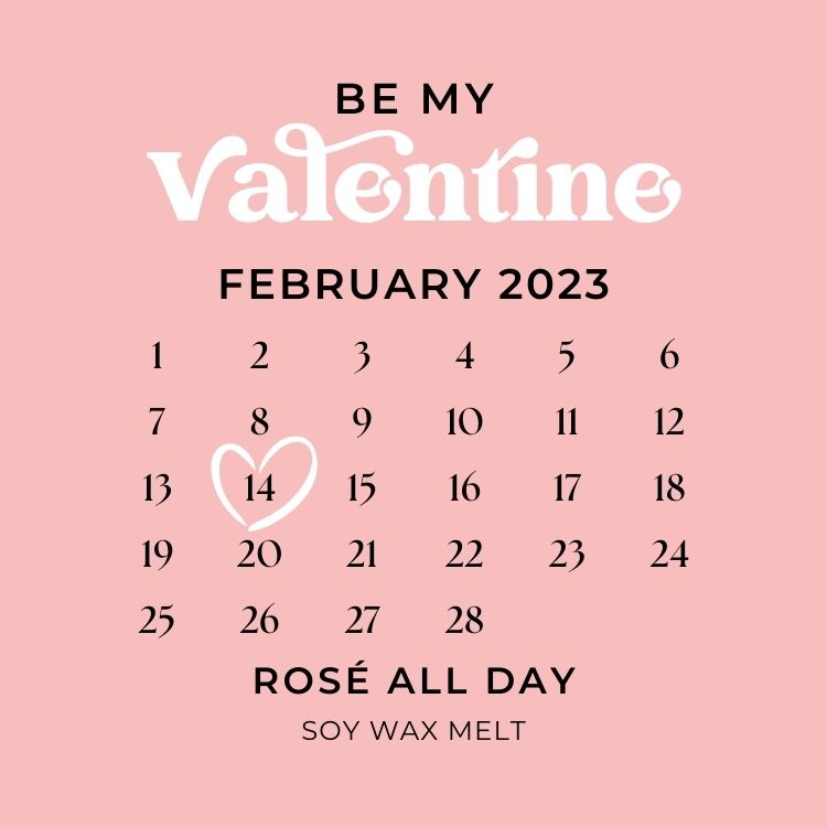 Rosé All Day - Valentine Soy Wax Melt- Bubbly, Berries + Wine