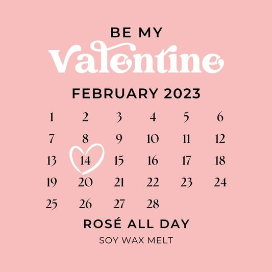 Rosé All Day - Valentine Soy Wax Melt- Bubbly, Berries + Wine