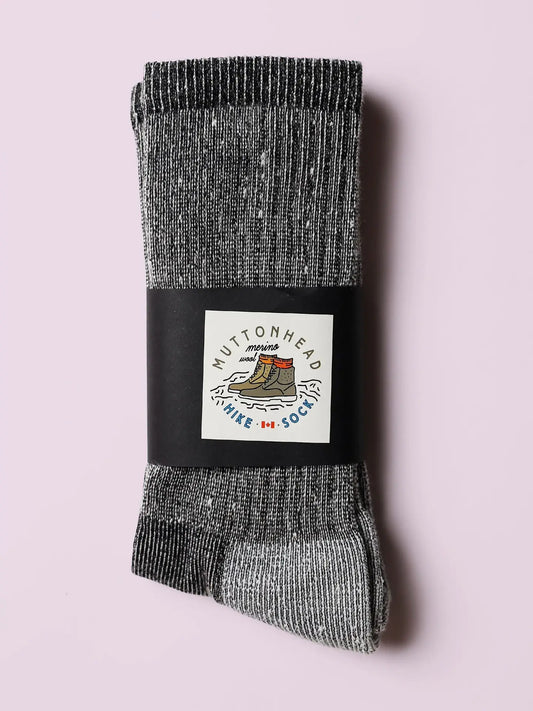 Merino Wool Mountain Hiking Socks - Charcoal