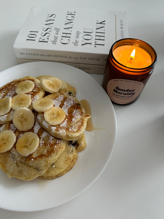 Sunday Morning Soy Candle - Banana Pancakes + Coffee + Maple Syrup