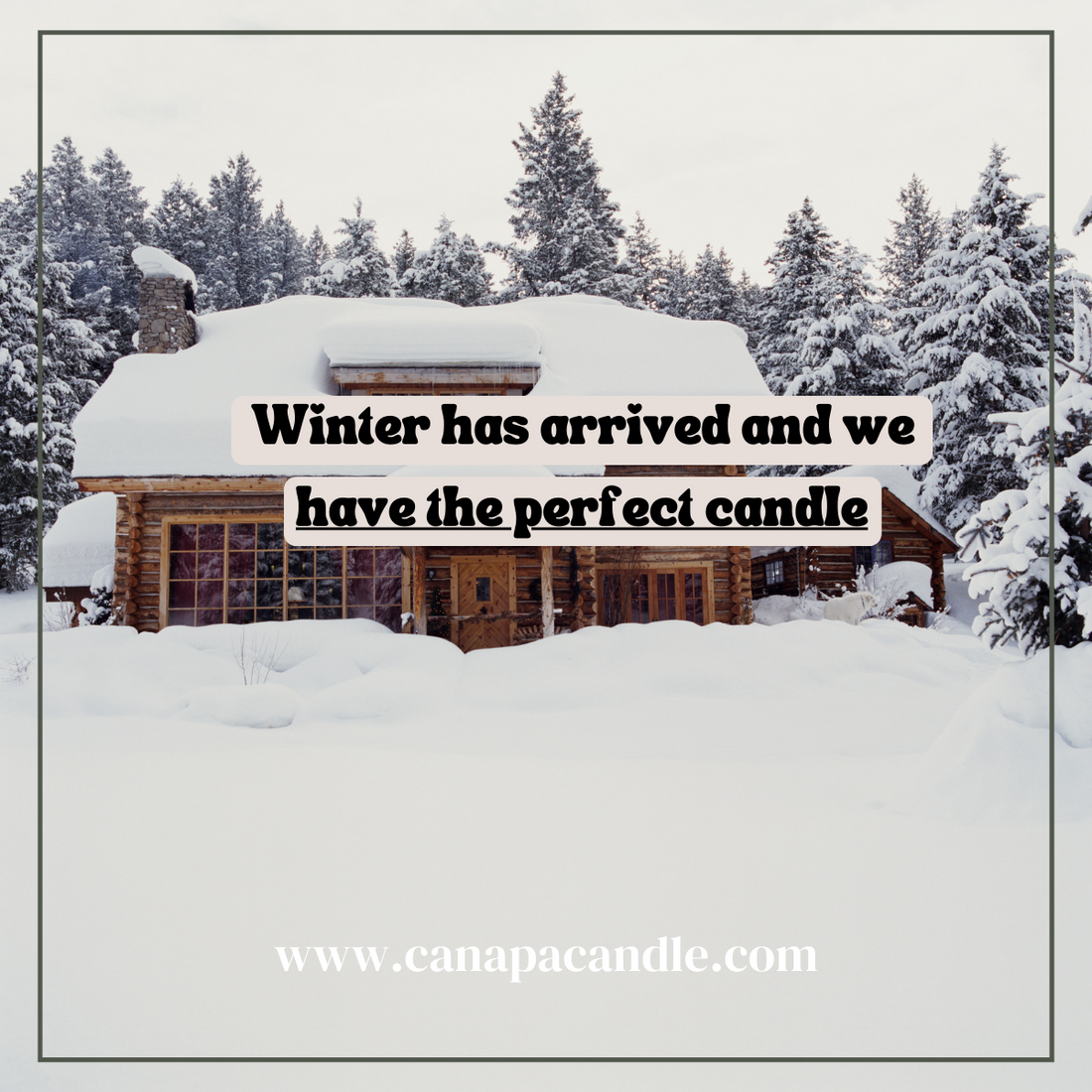 Winter has arrived in Nova Scotia and we have the perfect candle!