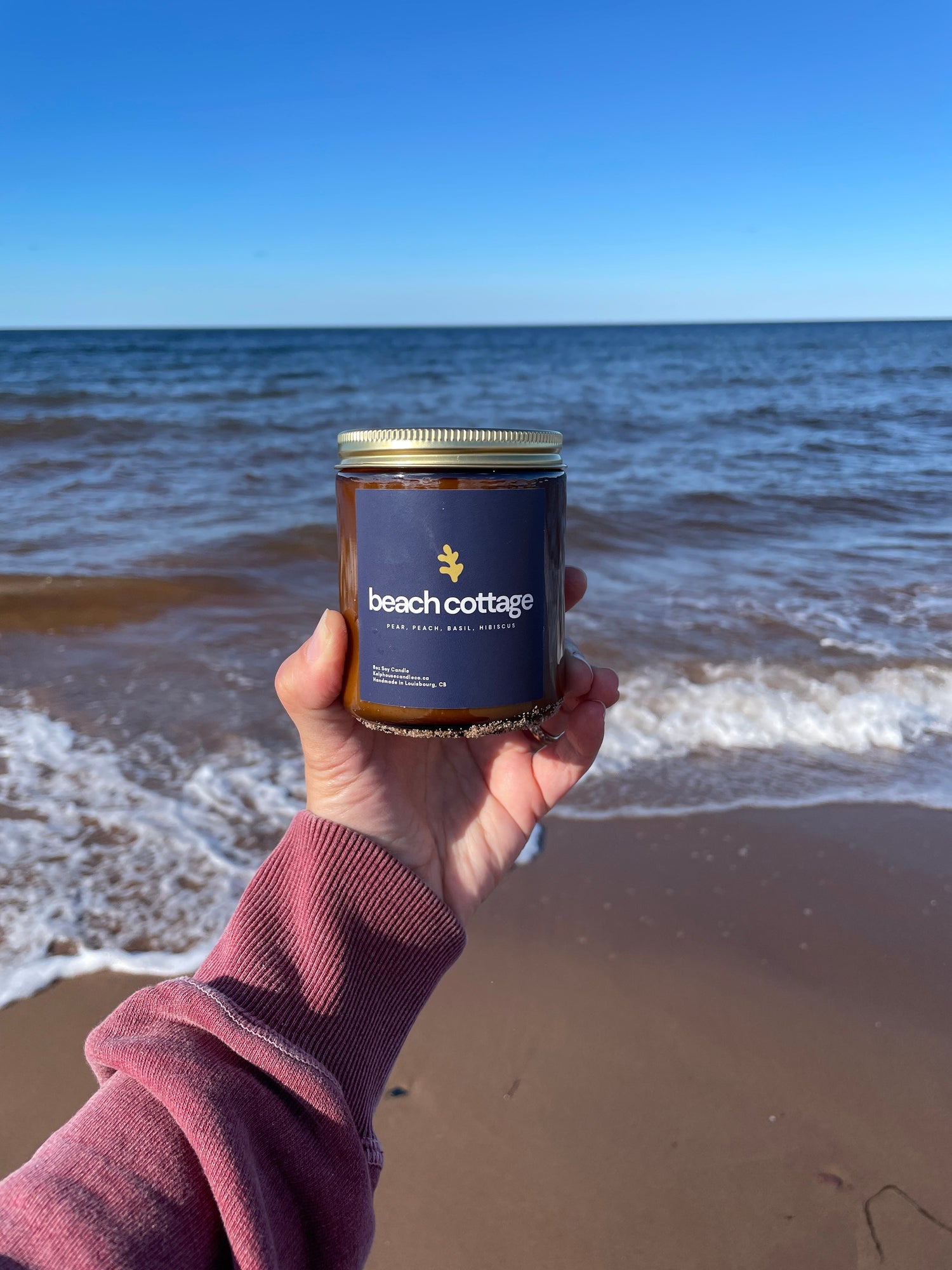 Hand Poured Soy Candle - Handmade in Louisbourg, Nova Scotia on Cape Breton Island