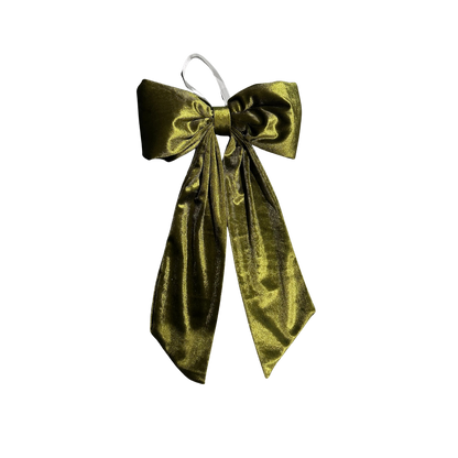 Chartreuse Velvet Holiday Bows: Small