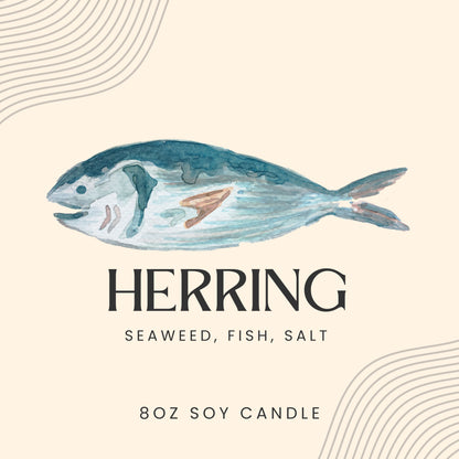 HERRING Soy Candle - Seaweed, Fish, Salt Air