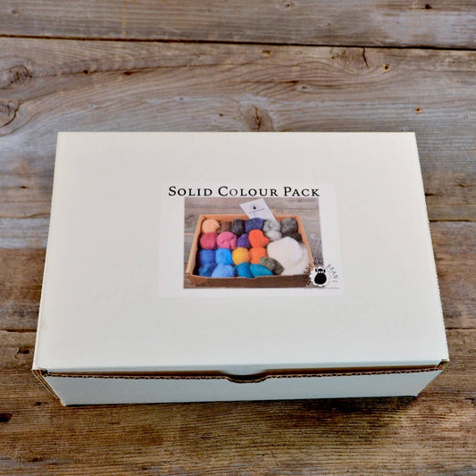 Needle Felting Kit - Color Pack: Solids - Wool