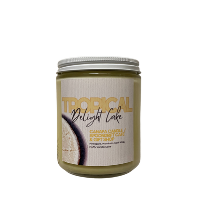 Tropical Delight Cake Soy Candle inspired by Spoondrift ‘Tropical Cake’ - 8oz Handmade in Louisbourg
