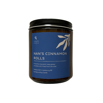 Nan’s Cinnamon Rolls Soy Candle - Brown Sugar, Cinnamon, Buttery Warm Dough