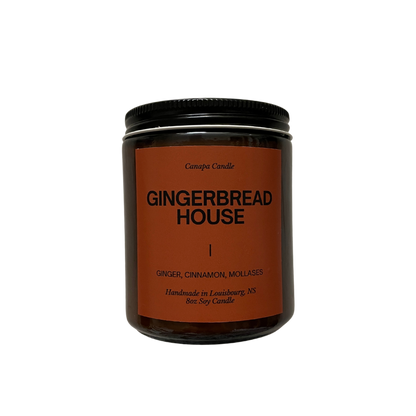 Gingerbread House Soy Candle- Cinnamon, Clove, Ginger, Molasses