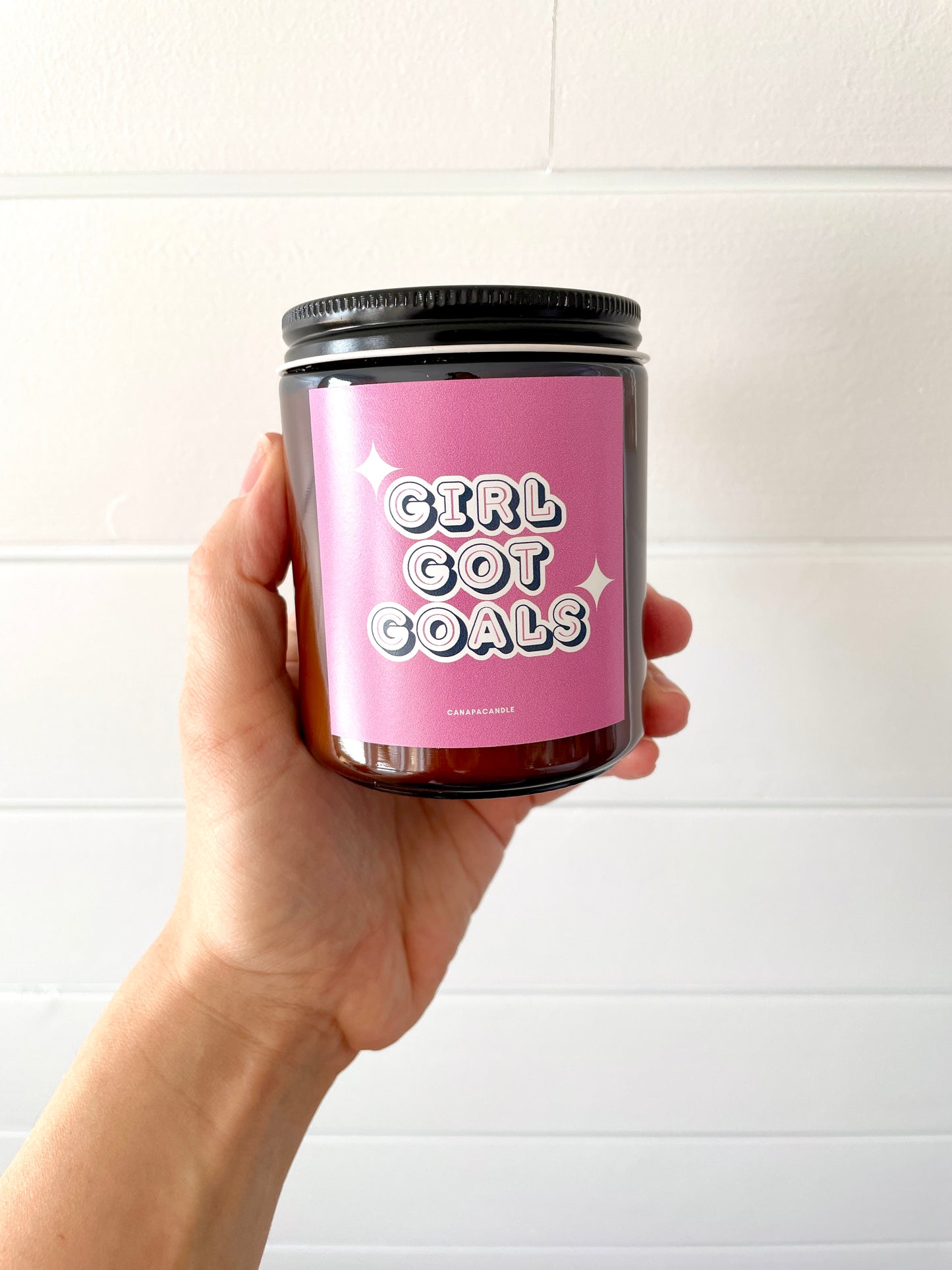 Girl Got Goals - Black Tea, Lemon, Sage Soy Candle