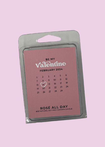 Rosé All Day - Valentine Soy Wax Melt- Bubbly, Berries + Wine