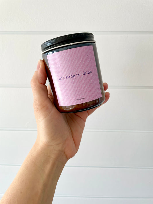 Time to Shine - Peppermint & Marshmallow Soy Candle