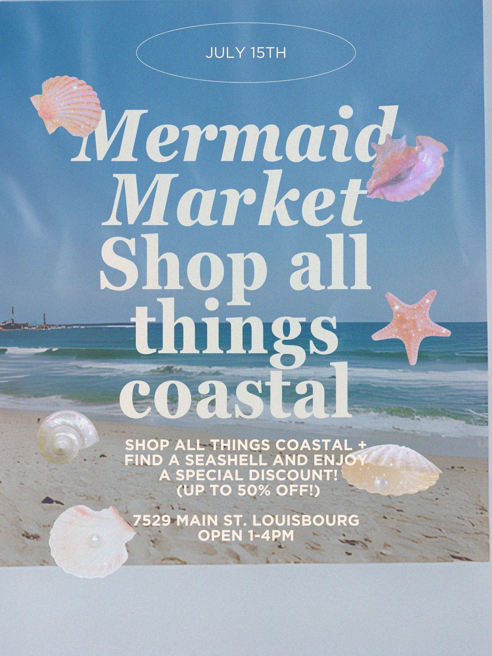 Mermaid Market shopping event at Kelp House in Louisbourg at 7529 Main St.