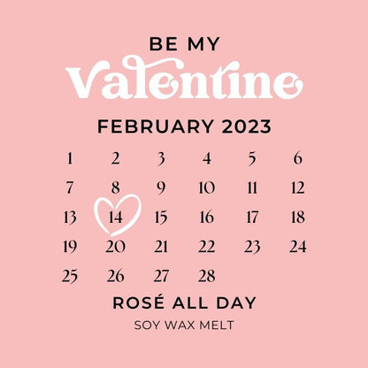 Rosé All Day - Valentine Soy Wax Melt- Bubbly, Berries + Wine