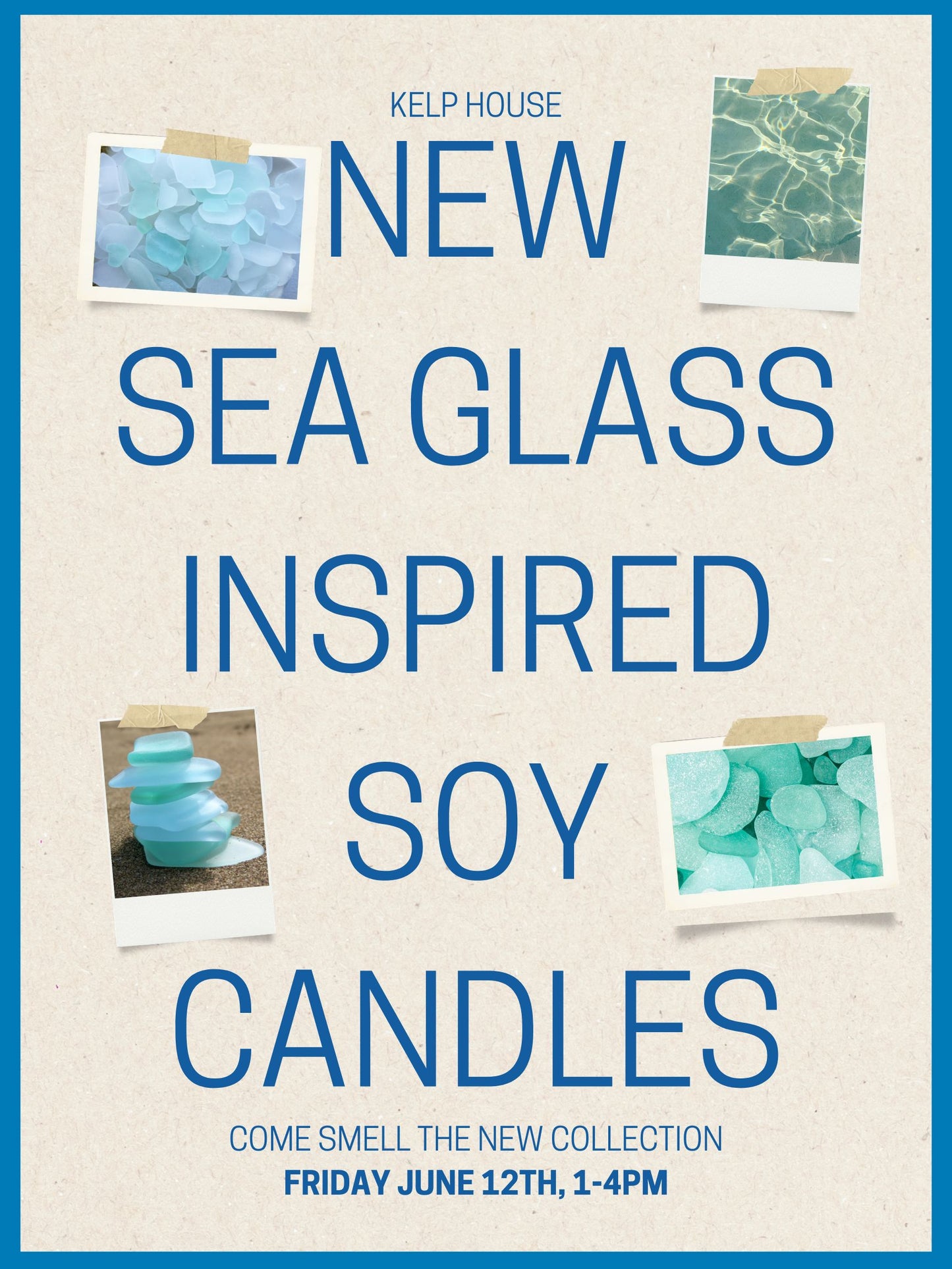 Sea Glass inspired Candles & Melts | Kelp House in Louisbourg | June 12th