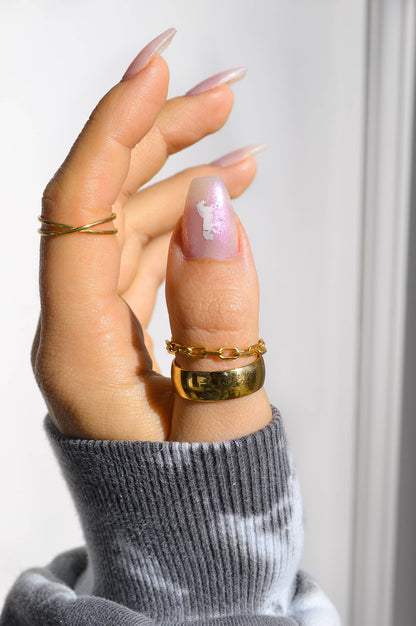 Nail Art Stickers - Pink Pony