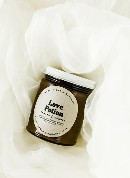Love Potion Soy Candle - Vanilla Cream + Fig + Citrus