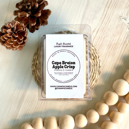 Cape Breton Apple Crisp Soy Wax Melt from Canapa Candle