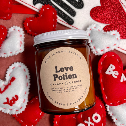 Love Potion Soy Candle - Vanilla Cream + Fig + Citrus